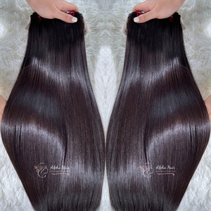 Peluca frontal de encaje HD alineada con cutícula de un donante de la mejor calidad con espejo crudo Extensiones de cabello Remy vietnamita recto de hueso barato - Product Image 5