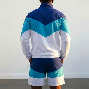 Nouvelle Collection de Vêtements pour Hommes : Ensemble Coupe-Vent et Short, Fabrication Personnalisée en Usine, Ensemble Deux Pièces Coupe-Vent et Short pour Hommes - Product Image 2