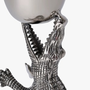 Support de Bol en Métal Façonné à la Main en Forme de Crocodile – Vaisselle Décorative Originale pour Cadeaux – Finition Polie – Écologique – Sans BPA – Résistant à la Chaleur - Product Image 6