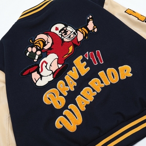 Blousons universitaires OEM : Blouson de baseball classique de qualité supérieure, personnalisation de marque disponible pour les commandes en gros - Product Image 5