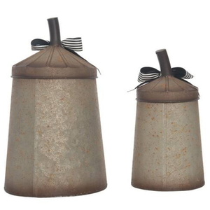 Juego de 2 Latas Metálicas con Diseño de Jack-O'-Lantern, Portavelas Metálicos Recortados para Decoración de Fiestas de Halloween - Product Image 4