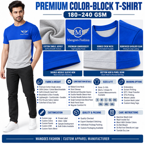 T-shirts pour hommes en toile de haute qualité, mélange polyester/coton, logo sur le devant, respirant, coupe classique, streetwear, couleur et taille personnalisées OEM - Product Image 6