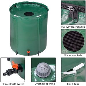 Serbatoio Pieghevole Verde da 66 Galloni per Raccolta Acqua Piovana per Giardinaggio - Product Image 3