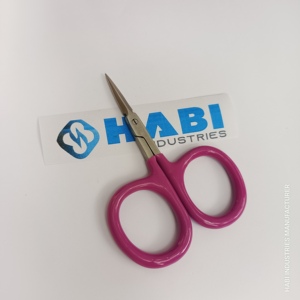 High Quality Stainless Steel Curved Blade Mini Right-Handed Rubber Grip <b>Cuticle</b> <b>Scissors</b> Custom Professional Embroidery <b>Scissors</b> - Product Image 1