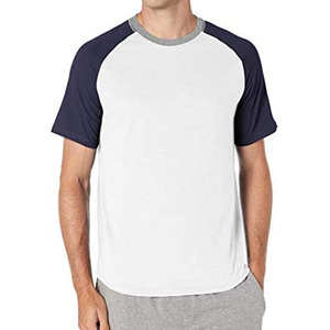 T-shirts en gros S Oem Logo uni coton taille américaine O cou hommes de haute qualité 100 impression personnalisée bleu soie - Product Image 5