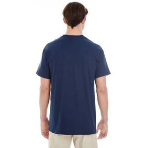 T-shirts décontractés pour hommes Clush Industries bleu marine 100 % coton à col rond et manches courtes – Coupe régulière, logo personnalisé sur le devant, respirant et séchage rapide - Product Image 3
