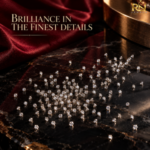 Diamants ronds de 0,95 mm, cultivés en laboratoire, couleur DEF, en vrac |   Pierres d'accentuation brillantes non certifiées à facettes de précision pour la fabrication de bijoux - Product Image 4
