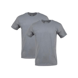 Camiseta de Manga Corta para Hombre, Color Naranja Sólido, Cuello Redondo, Corte Regular, Diseño Liso de Punto - Product Image 2