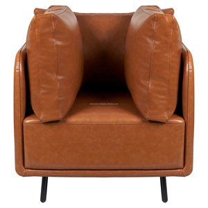 Silla de Cuero Ajustable, Estilo Francés Minimalista Tradicional, Plegable, Moderna, Personalizable en Color, de Cuero/Metal/Madera/PU, para Salón de Belleza - Product Image 4