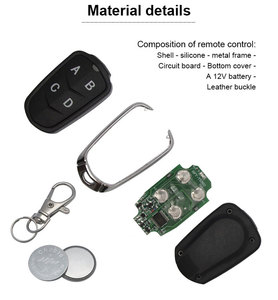 Control Remoto RF de 4 Botones, 433MHz/315MHz, 6V, Duplicador de Código Universal para Puertas de Garaje y Controles Remotos de Código Variable - Product Image 3