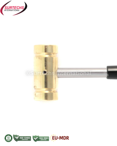 Martillo de Latón Pulido Surtechs Tipo BAC, Herramienta Veterinaria Equina para Herradores - Product Image 5