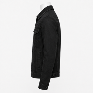 Men <b>Lightweight</b> Denim <b>Jacket</b> Offers Breathable Comfort Easy Layering And Modern Styling For Spring Travel And <b>Casual</b> Activities - Product Image 2