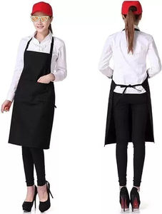 Tablier de cuisine personnalisé de haute qualité, durable, en toile, avec sangles réglables en cuir pour le cou, poche intégrée, idéal pour la restauration, les bars et le travail. - Product Image 5