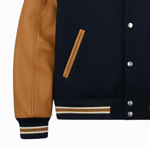 เสื้อแจ็คเก็ตเบสบอลสไตล์วิทยาลัย Letterman คุณภาพสูง เป็นมิตรกับสิ่งแวดล้อม สำหรับผู้ชาย จากโรงงานผู้ผลิตโดยตรง - Product Image 3