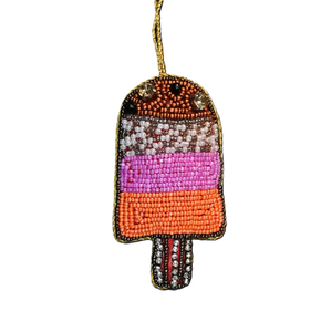 Beaded Snowman Keychain Christmas Decoration Sweet Style Bag Hanger Colorful Ornament - Product Image 6