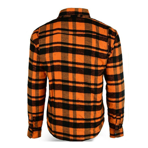 Chemises décontractées d'été pour hommes en flanelle de polyester, col rabattu, options de logo personnalisé, impression numérique, broderie, manches longues, 300g - Product Image 4