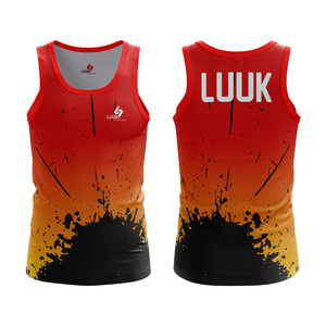 Camiseta sin Mangas LUUK International para Hombre, Casual, 100% Algodón, Cuello Redondo, Logotipo Personalizado en la Parte Delantera, Secado Rápido, Impresión por Transferencia de Calor, Tela Premium - Product Image 3