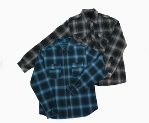 Unisex Flannel Plaid Shirt Long Sleeve Button <b>Down</b> Casual Regular Fit Autumn Wear With Pockets - Product Image 1