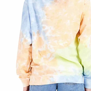 Sweat à capuche décontracté pour femmes, de haute qualité, en coton tie-dye, avec motif graphique pour hommes, style hip-hop streetwear, coupe oversize - Product Image 4