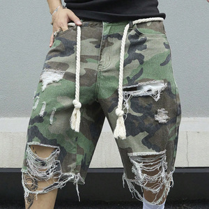 Shorts camouflage en gros, shorts streetwear, shorts hip hop, shorts baggy pour hommes, mode urbaine, production en gros - Product Image 5