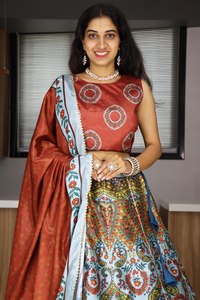 Women Designer Lehenga Choli With Can Can Flair And Printed Ethnic Dupatta - Product Image 2