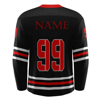Layanan OEM Jersey Hoki Es Kampus Ukuran Besar Ringan Bernapas Menyerap Keringat Perlindungan UV Logo Kustom Desain Unik