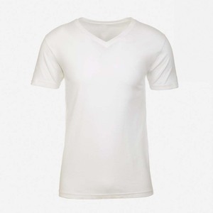 เสื้อยืดคอกลมแขนสั้นผู้ชาย สีพื้น ทรงปกติ สไตล์ลำลอง สีขาว - Product Image 3