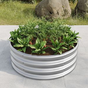 32.08*11.4\" Metal Raised Garden <b>Bed</b> Outdoor Garden Planter Box for Vegetables Backyard Patio Metal Grow <b>Bags</b> for Vegetables - Product Image 2