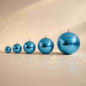 Retro 70s <b>Disco</b> <b>Ball</b> Mirror Ornament with Real Glass Tiles Sparkling Hanging <b>Disco</b> Sphere in Multiple Sizes and Colors for Party - Product Image 5