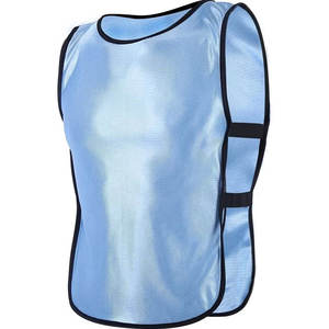 Nuevos Chalecos de Fútbol Personalizados al por Mayor 2026, Chalecos Deportivos Reversibles para Entrenamiento de Fútbol, Color Azul Sólido, de Alta Calidad - Product Image 1