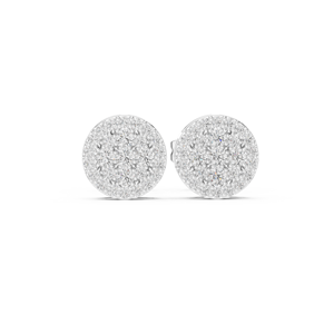 Pendientes de tuerca de moissanita VVs1 de plata esterlina S925 para mujer chapados en oro blanco con diamantes de corte redondo - Product Image 3