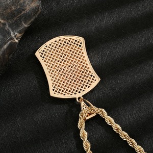 Colgante de Hip Hop de Moda, Chapado en Oro de 14K, Colgante Personalizado de Latón, Collar de Joyería Exquisita, Colgante de Lujo - Product Image 4