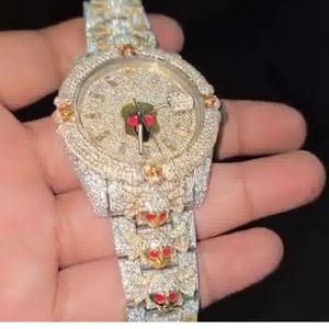 Reloj Clásico Personalizado para Hombre con Diamantes Cultivados en Laboratorio, Estilo Hip Hop, Joyería de Diamantes, Mejor Calidad, Precio al por Mayor - Product Image 1