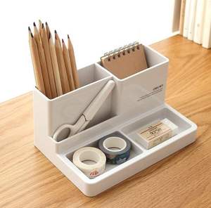 Estuche de Madera para Lápices, Caja de Almacenamiento de Papelería de Escritorio - Product Image 3