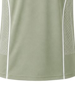 T-shirt de sport pour homme personnalisé vert sauge clair, séchage rapide, respirant, pour la course, la gym, le fitness, en polyester, haut de gamme pour l'entraînement - Product Image 6