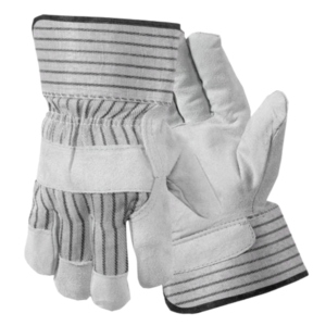 Guantes de Trabajo Reforzados de Cuero Vacuno de Larga Duración, Guantes de Seguridad Industriales Resistentes al Calor con Puño Reforzado de Goma - Product Image 3