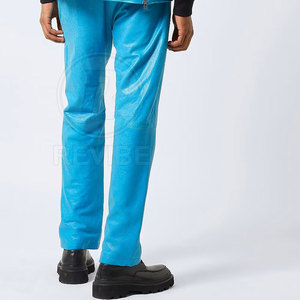 กางเกงหนังผู้ชายคุณภาพเยี่ยม ระบายอากาศได้ดี เป็นมิตรกับสิ่งแวดล้อม ทรงตรง น้ำหนักเบา สวมใส่สบาย  รับสั่งทำสีตามต้องการ - Product Image 6