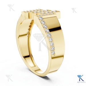 Anillo de Aniversario Clásico con Diamante Cultivado en Laboratorio, Oro Sólido, Diseño Vintage, Banda Pavé, Joyería Fina, Hecho a Medida para Mujer, Venta al Por Mayor - Product Image 2