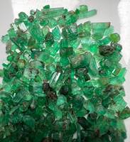 Lot de cristaux d'émeraude verte naturelle, pierres précieuses brutes de qualité supérieure, certifiées IGI, traitées thermiquement, 3 mm, haute qualité, effet chromatique, pour bijoux