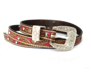 Vente en gros Ceintures en cuir véritable de peau de vache de style occidental élégantes fabriquées à la main pour femmes et unisexes - Product Image 4