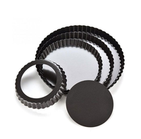 Afneembare bodemtaartvorm 20cm, food grade PTFE antiaanbaklaag, gegroefde quichevorm, losse bodem, taartvorm, flanvorm, Koreaans, milieuvriendelijk, ovenbestendig