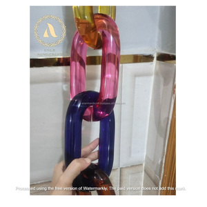 Cadena acrílica moderna personalizada, acentos de pared hechos a mano, resina ornamental moderna, colgante para decoración del hogar, listo para Festival Diwali - Product Image 4