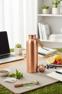 Bouteilles d'eau en cuivre, design moderne, portables, écologiques, emballage personnalisé classique, emballage haut de gamme multi-usages, le meilleur - Product Image 2