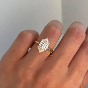 Diamante holgado único de 5 quilates con corte marquesa holandés, cultivado en laboratorio, pulido a mano, certificado IGI, joyería con corte hexagonal - Product Image 5