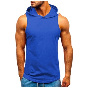 Camiseta sin mangas de gimnasio personalizada para hombre, chaleco de culturismo de alta calidad con capucha, ropa activa - Product Image 1