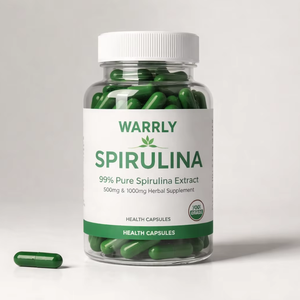 WARRLY Spiruline en poudre premium 99% séchée à l'air chaud, capsules d'algues naturelles, superaliment, complément alimentaire, qualité alimentaire, approvisionnement en vrac, OEM, marque privée - Product Image 4