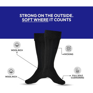 Factory Direct Mens Scottish Highland Kilt Hose <b>Socks</b> Wool Blend <b>Soft</b> Long Length <b>Socks</b> for Tartan Kilts Bulk Order Available - Product Image 2