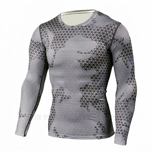 Camisetas de Compresión para Hombre, Estilo Tradicional Personalizado, de Alto Rendimiento, Secado Rápido, Spandex/Poliéster 220g, Alta Calidad, Ring Wear - Product Image 4
