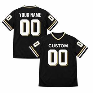 Uniforme Deportivo Personalizado al por Mayor, Jersey de Fútbol Americano, Manga Corta de Verano, Unisex, Transpirable, de Secado Rápido, Talla Grande - Product Image 2