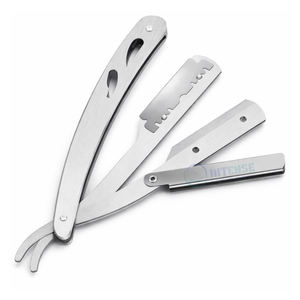 Juego de afeitado para hombre de acero inoxidable duradero, incluye 10 cuchillas de afeitar de doble filo reemplazables INTENSE SURGICAL para uso en barberías. - Product Image 3
